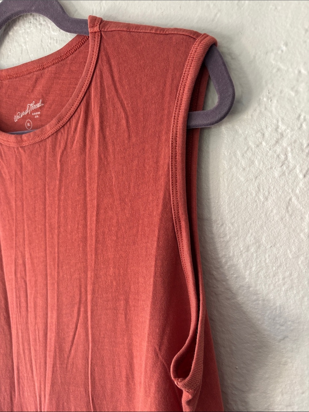 Target Universal Thread 100% Cotton Sleeveless Burnt Orange Midi Tank Dress XL - Picture 2 of 6